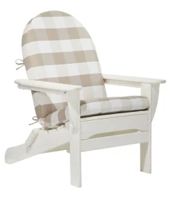 Online L.L.Bean "Adirondack Chair Seat and Back Cushion, Buffalo Plaid"
