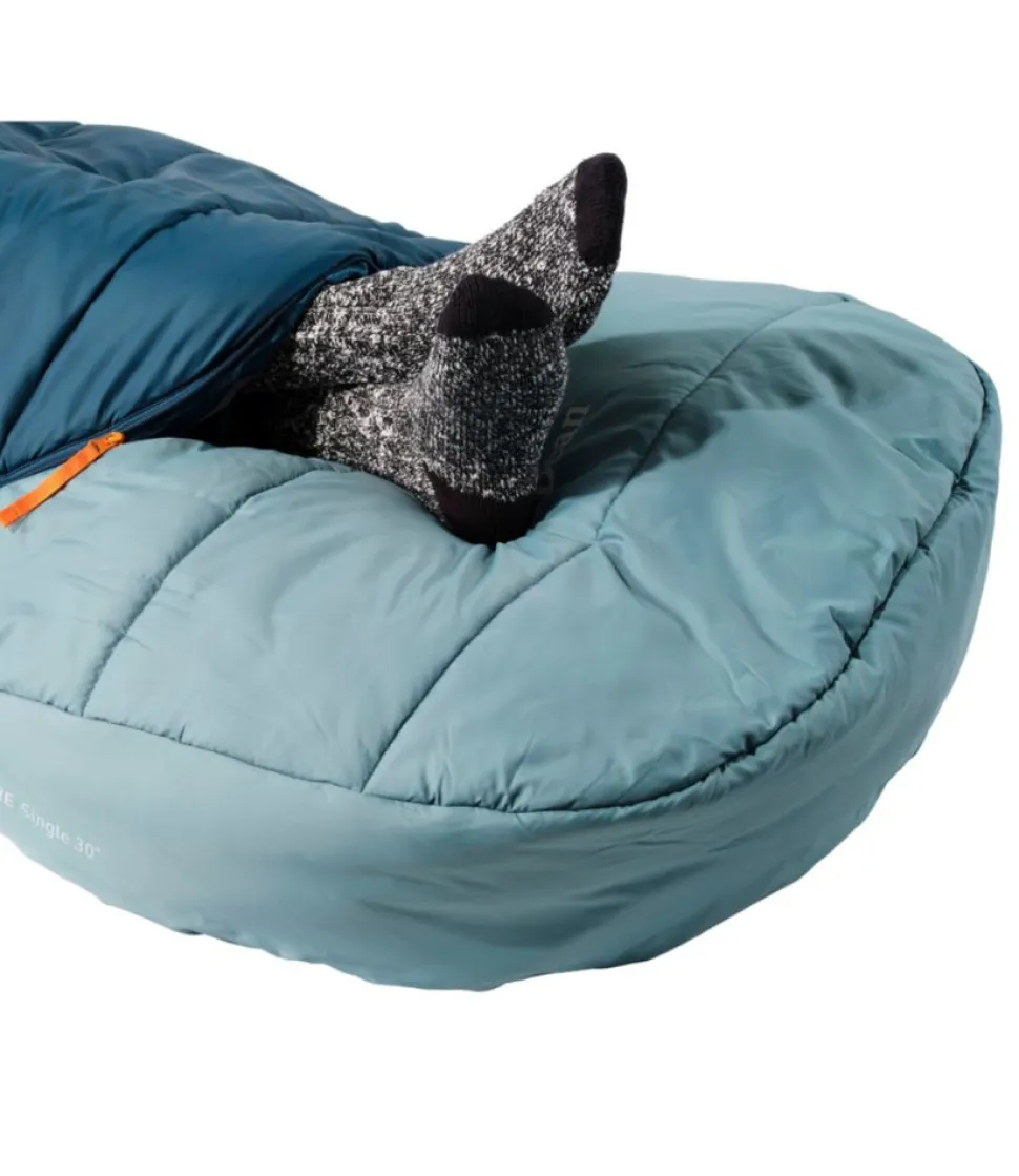 Online L.L.Bean "Adults' Adventure 30° Sleeping Bag" DeepAdmiralBlue/MineralBlue