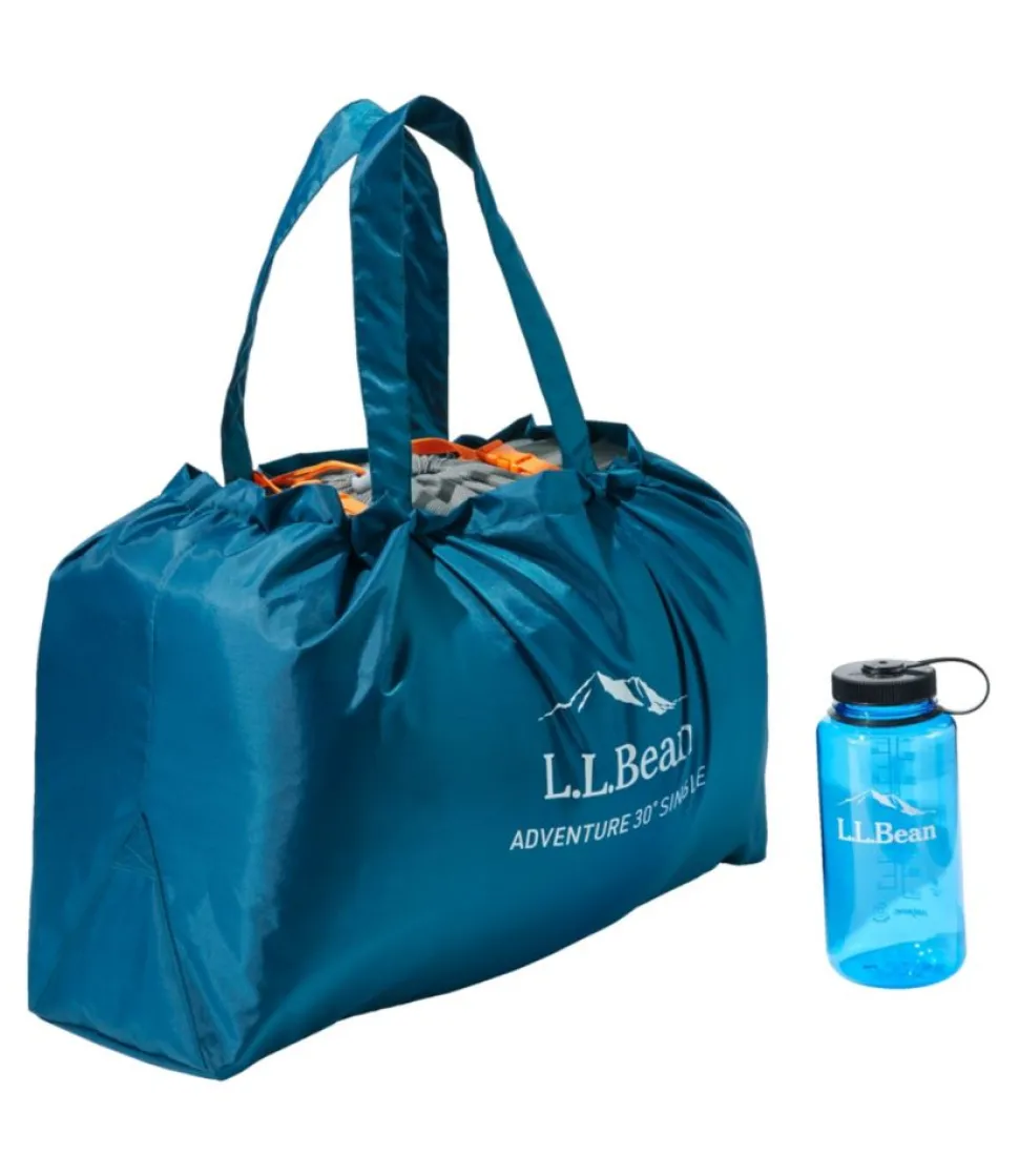 Online L.L.Bean "Adults' Adventure 30° Sleeping Bag" DeepAdmiralBlue/MineralBlue