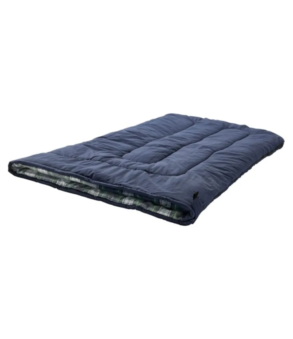 Best Sale L.L.Bean "Adults' Flannel Lined Camp Sleeping Bag, 20°"
