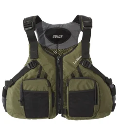 Online L.L.Bean "Adults' Guide Fishing PFD" OliveGreen