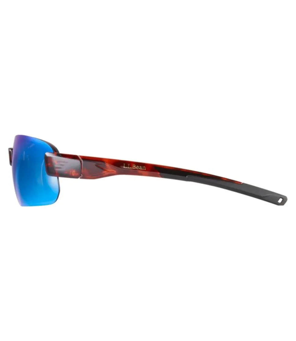 Cheap L.L.Bean "Adults' Polarized Performance BiFocal Rimless Mirror Sunglasses" ShinyDarkDemi/SmokeBlueMirror