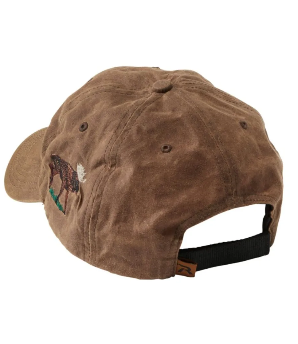 Fashion L.L.Bean "Adults' MIF&W Waxcloth Hat, Moose" Brown