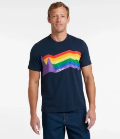 Clearance L.L.Bean "Adults' Pride Short-Sleeve Tee" TopazBlue
