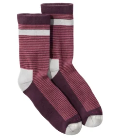 Fashion L.L.Bean "Adults' Wicked Soft Cotton Socks, Micro Stripe"