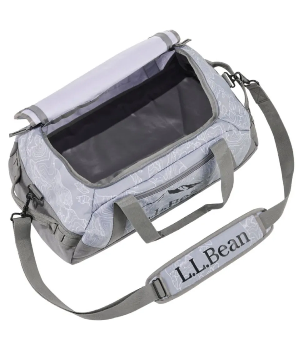 Fashion L.L.Bean "Adventure Duffle, Medium, 35L, Mountain Logo, Print"
