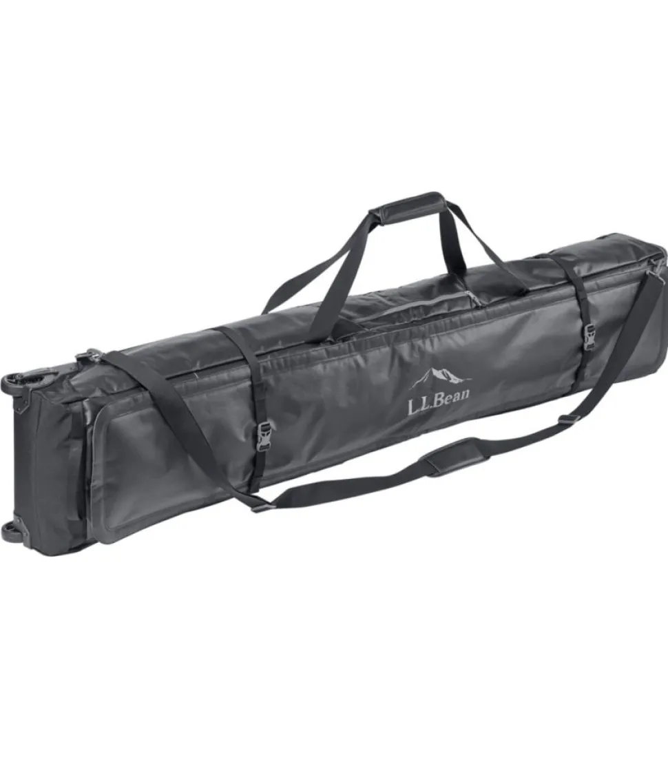 New L.L.Bean "Adventure Pro Rolling Ski Bag Double" Black