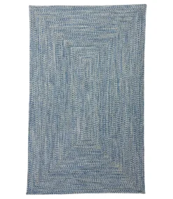 Outlet L.L.Bean "All-Weather Braided Rug, Concentric Pattern Rectangular"