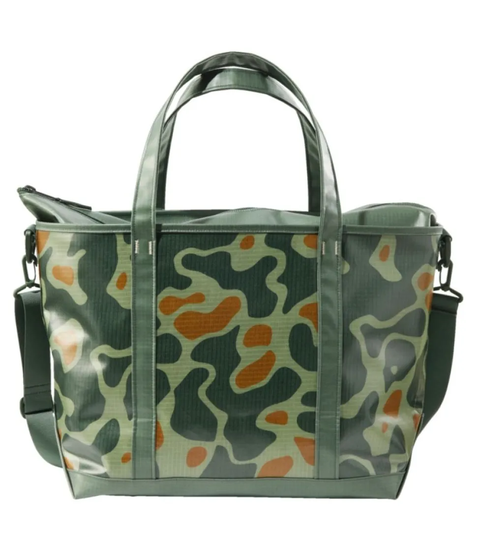 Clearance L.L.Bean "Angler's Lightweight Tote, Print" BayLeafTopo