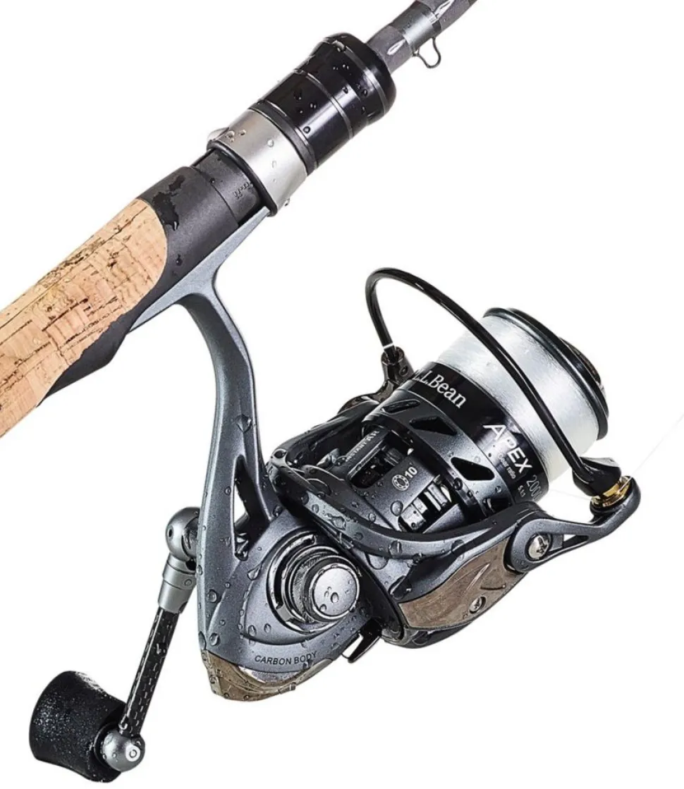 Hot L.L.Bean "APEX Spinning Rod and Reel Outfits" Gray