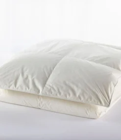 Clearance L.L.Bean "Baffle Box Stitch Goose Down Comforter, Warm" Cream