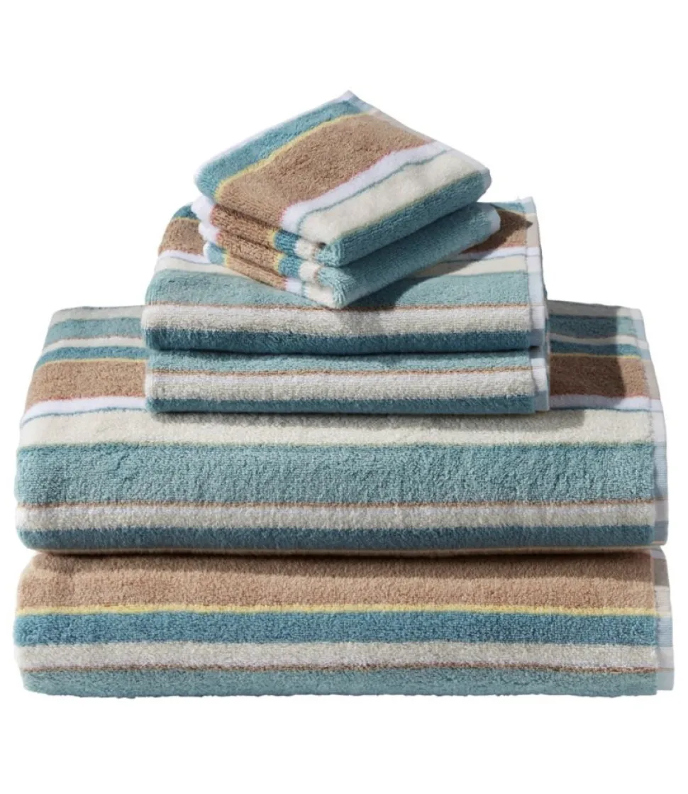 Fashion L.L.Bean "Bean's Organic Cotton Towel Set, Stripe"