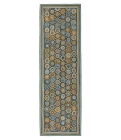 Outlet L.L.Bean "Bean's Wool Hooked Runner, Coins"