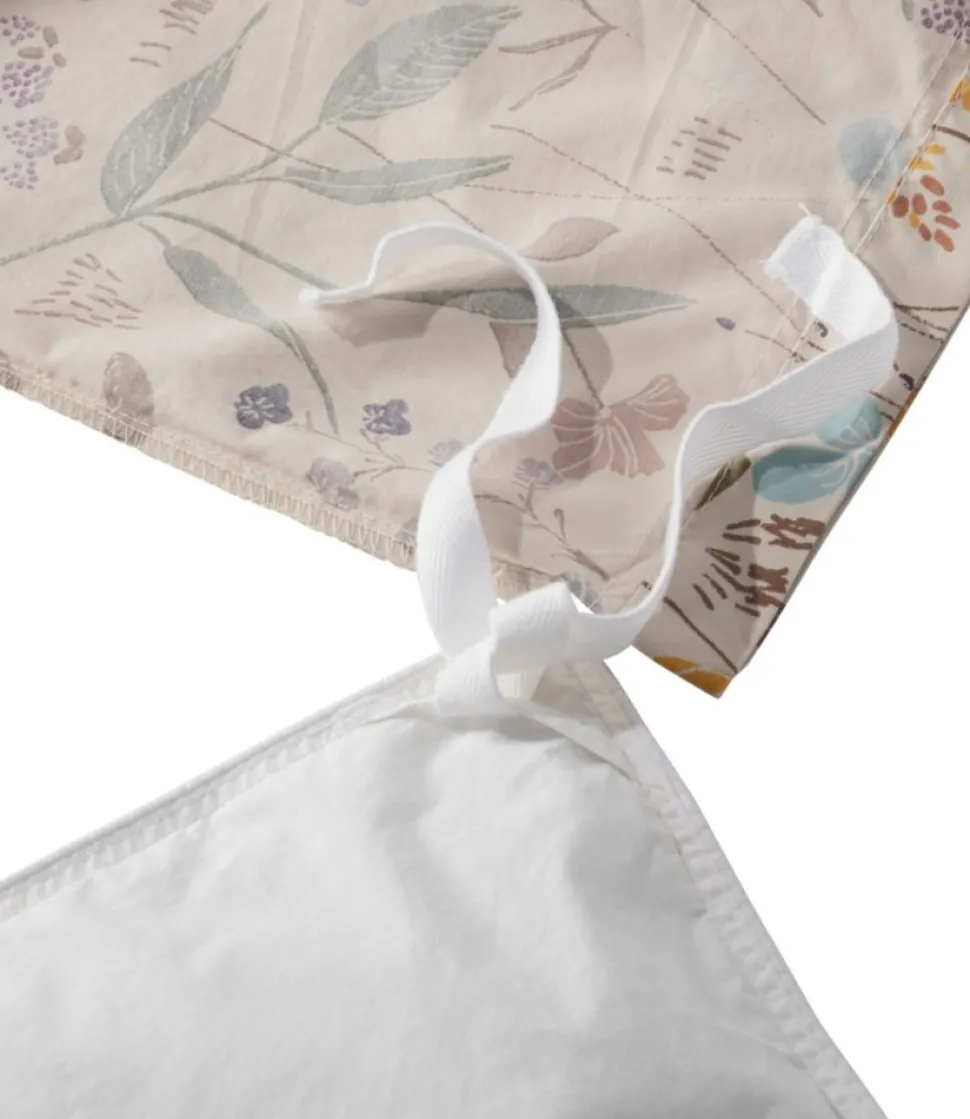Shop L.L.Bean "Birch Floral Percale Comforter Cover Collection" Silver