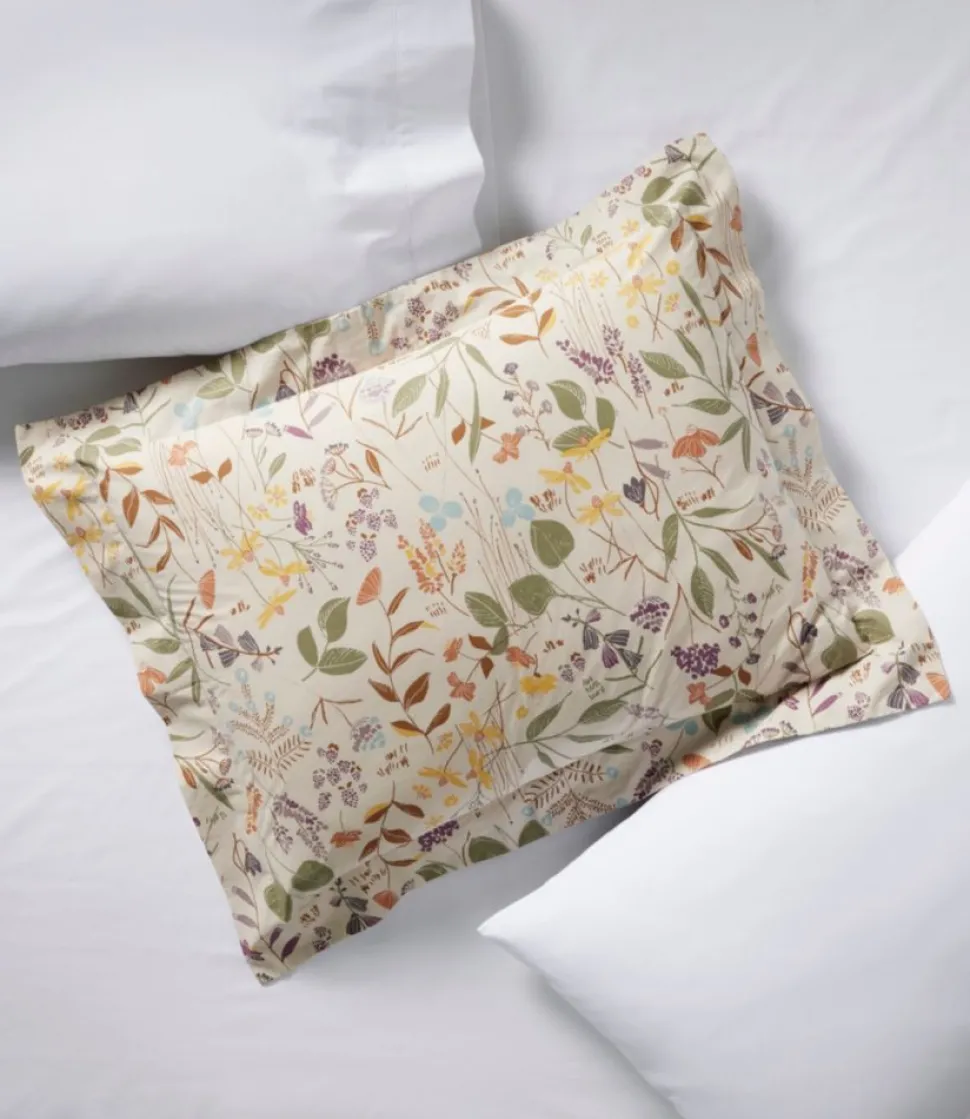 Shop L.L.Bean "Birch Floral Percale Comforter Cover Collection" Silver