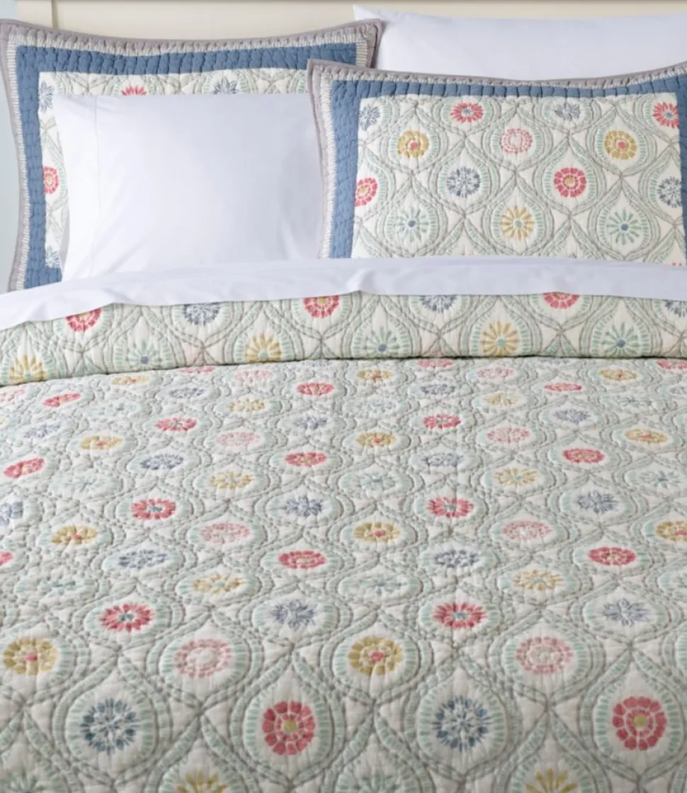 Best Sale L.L.Bean "Botanical Border Quilt Collection" Multi