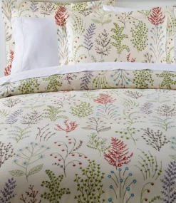 Fashion L.L.Bean "Botanical Floral Percale Comforter Cover Collection" BotanicalFloral