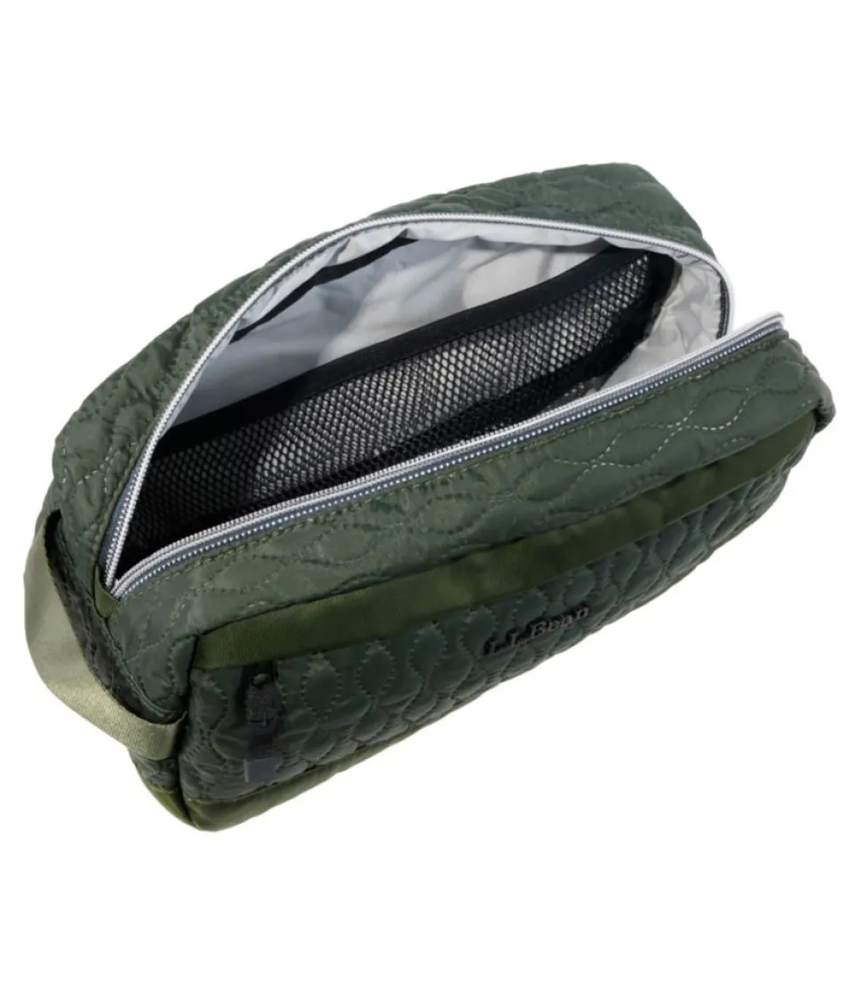 Best Sale L.L.Bean "Boundless Quilted Toiletry Kit" DarkMarineBlue