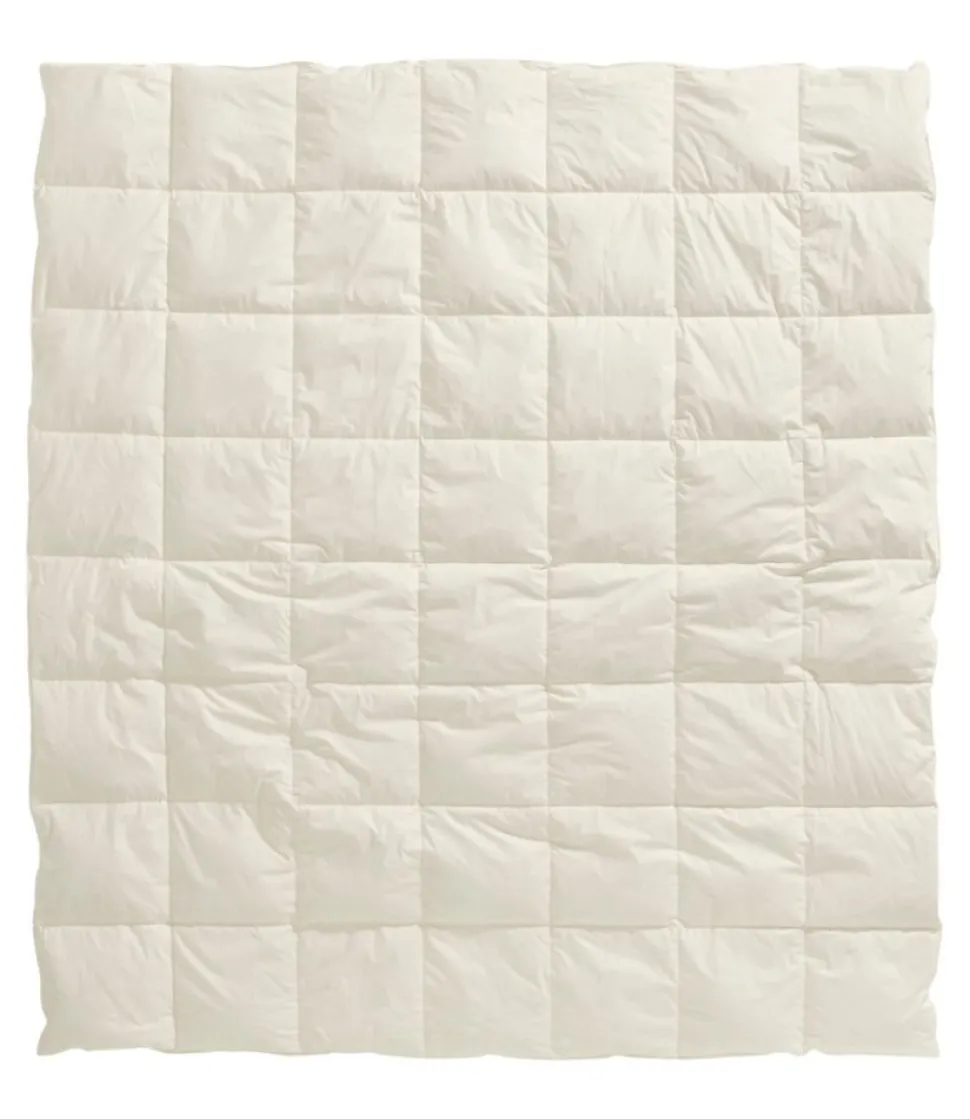 Store L.L.Bean "Box-Stitch Goose Down Comforter, Warm" Cream