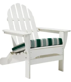 Cheap L.L.Bean "Casco Bay Adirondack Chair Seat Cushion, Stripe"