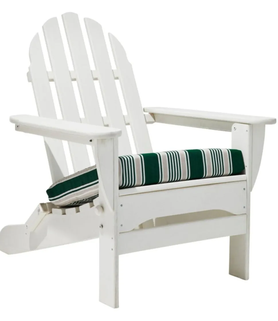 Cheap L.L.Bean "Casco Bay Adirondack Chair Seat Cushion, Stripe"