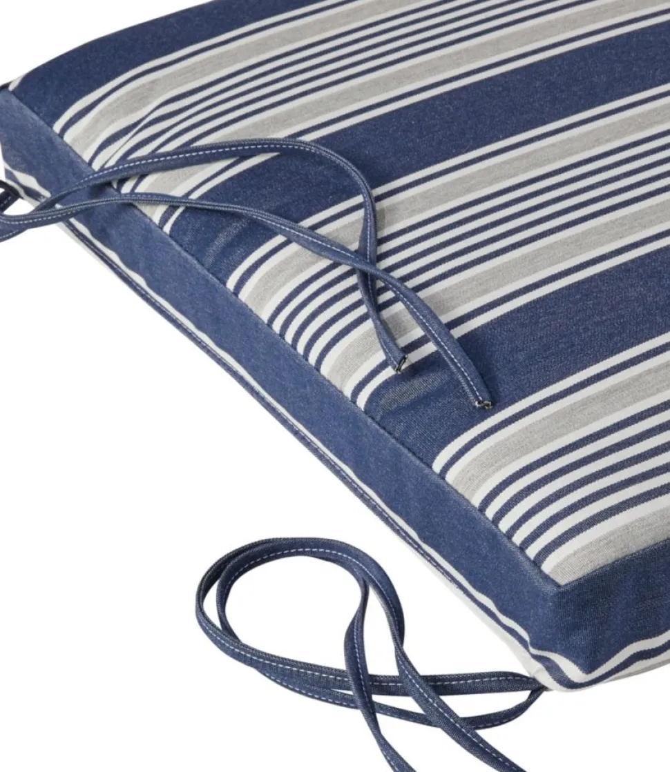 Cheap L.L.Bean "Casco Bay Adirondack Chair Seat Cushion, Stripe"