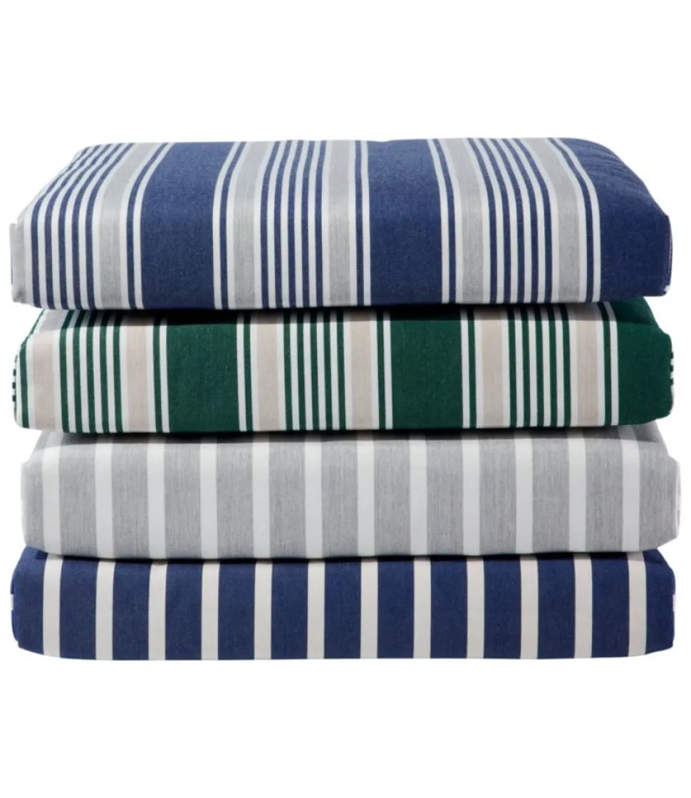 Cheap L.L.Bean "Casco Bay Adirondack Chair Seat Cushion, Stripe"