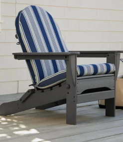 Fashion L.L.Bean "Casco Bay Adirondack Chair Seat and Back Cushion, Stripe"