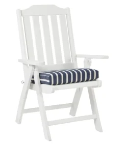 Clearance L.L.Bean "Casco Bay Cushion for All-Weather Armless/Folding Chair, Stripe"