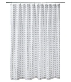 Clearance L.L.Bean "Daisy Shower Curtain" Mid-Blue