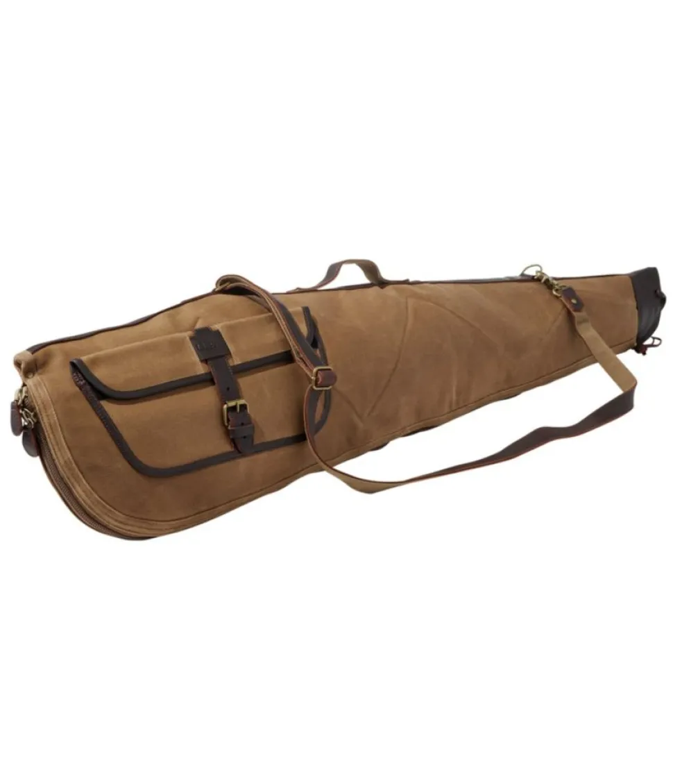 Shop L.L.Bean "Double L Waxed Cotton Rifle Case" MapleBrown
