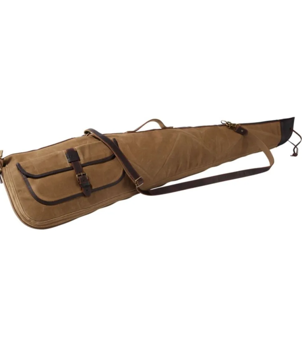 New L.L.Bean "Double L Waxed-Cotton Shotgun Case" MapleBrown