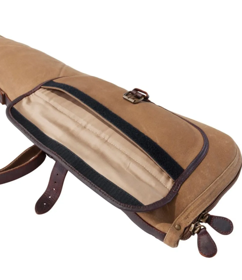 New L.L.Bean "Double L Waxed-Cotton Shotgun Case" MapleBrown