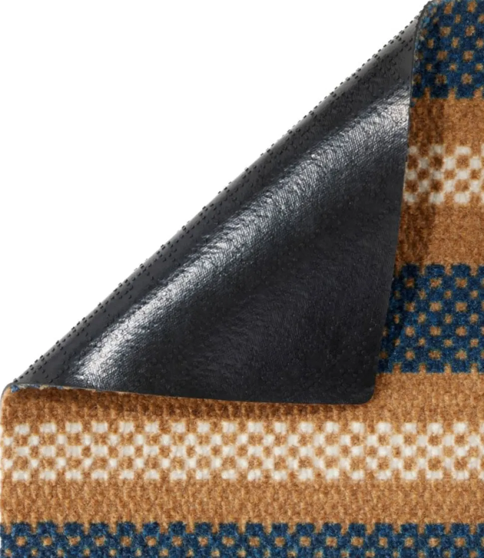 Best L.L.Bean "Duracoir Doormat, Nautical Stripe" Natural/Indigo