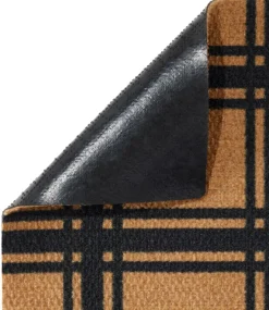 Shop L.L.Bean "Duracoir Doormat, Windowpane" Natural/Black
