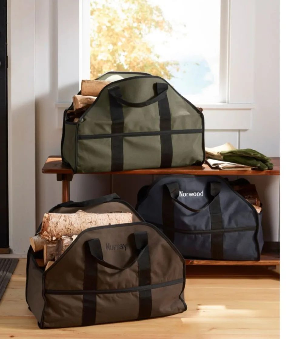 Best Sale L.L.Bean "Dura-Tough Standing Log Carrier"