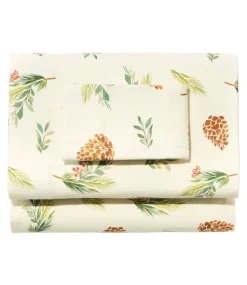 Outlet L.L.Bean " Flannel Sheet Collection" Evergreen