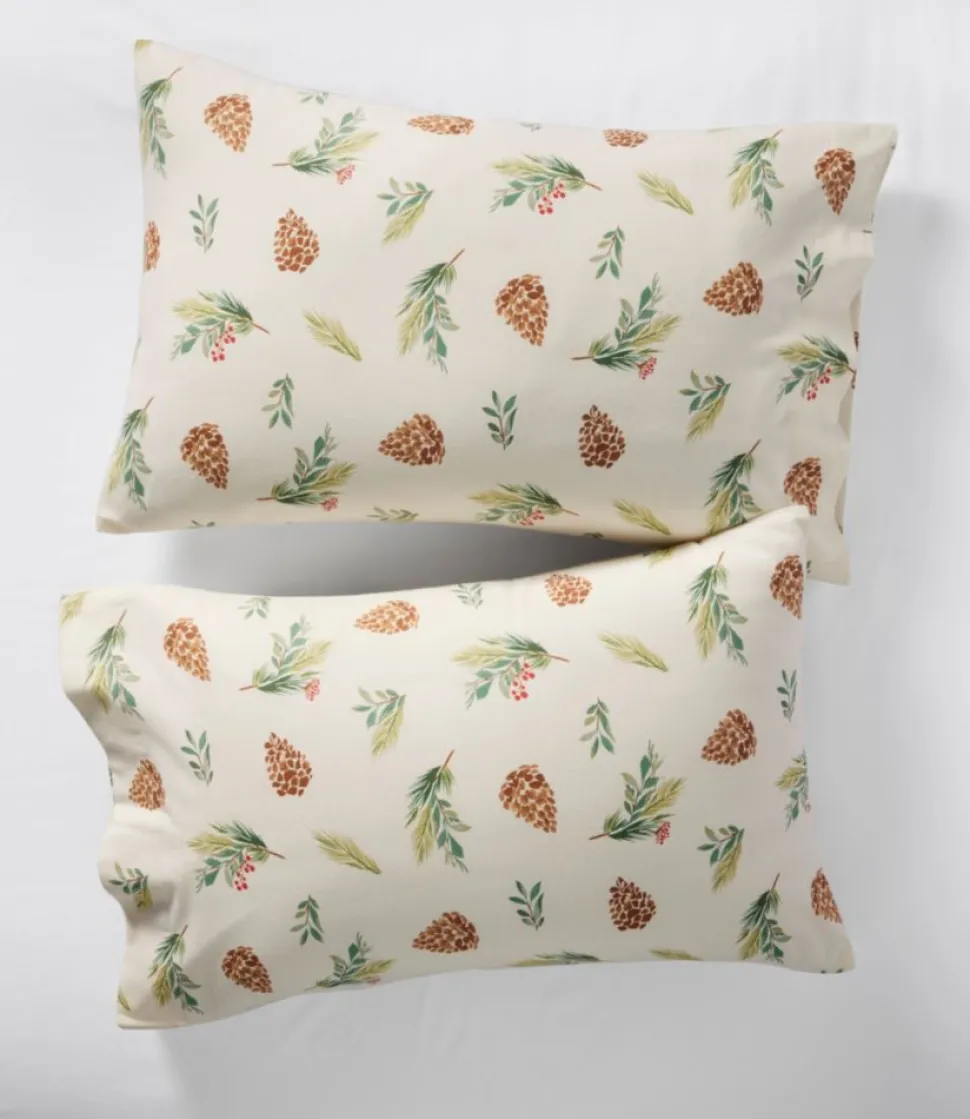 Outlet L.L.Bean " Flannel Sheet Collection" Evergreen