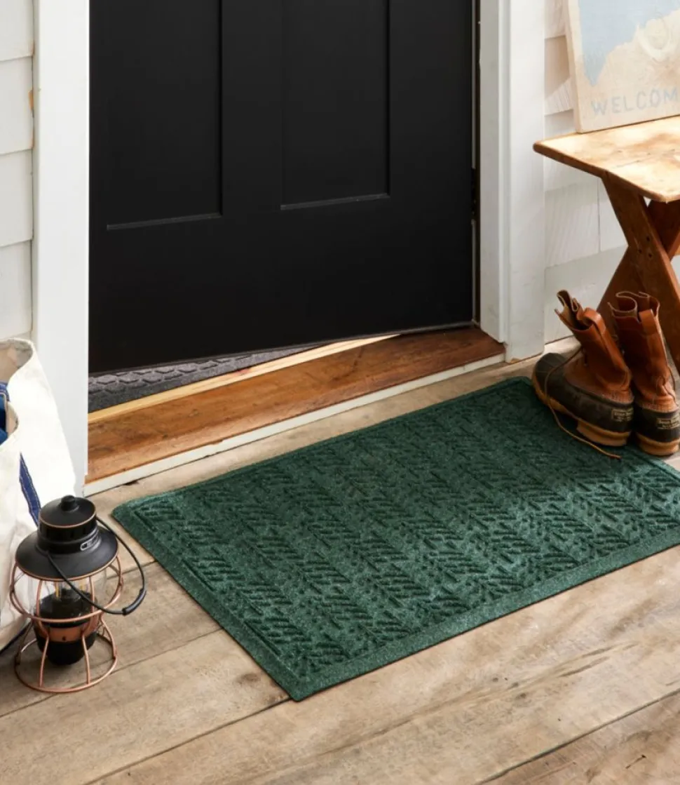 Cheap L.L.Bean "Everyspace Recycled Waterhog Doormat, Trees"
