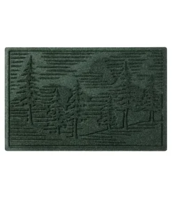 Flash Sale L.L.Bean "Everyspace Recycled Waterhog Doormat, Pine Trees"