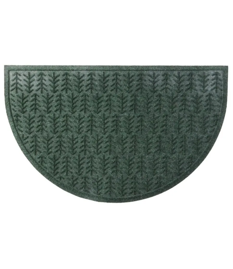 Hot L.L.Bean "Everyspace Recycled Waterhog Doormat, Crescent, Trees"