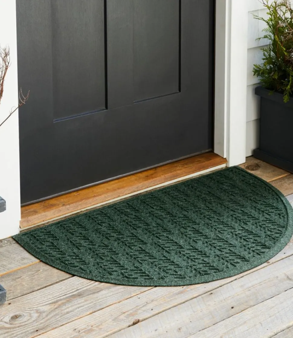 Hot L.L.Bean "Everyspace Recycled Waterhog Doormat, Crescent, Trees"