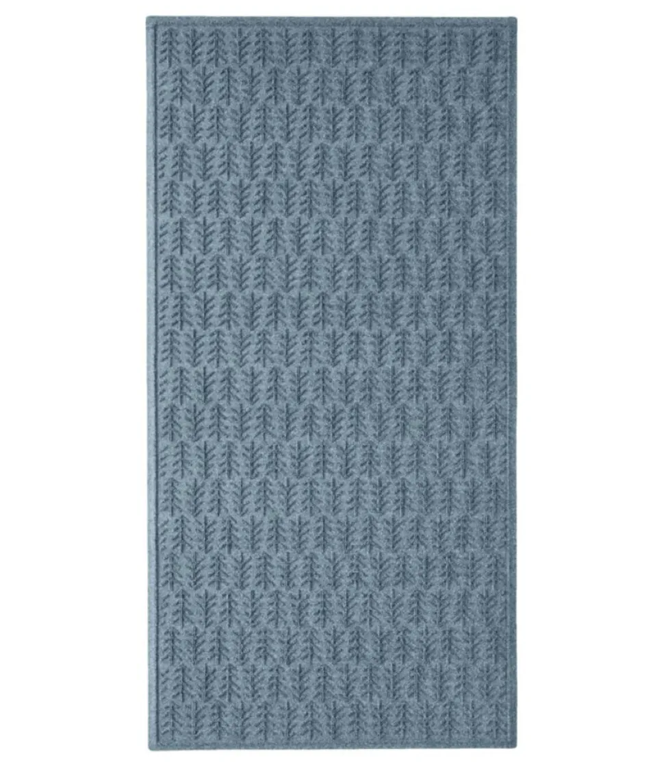 New L.L.Bean "Everyspace Recycled Waterhog Mat, Trees, 3' Wide"