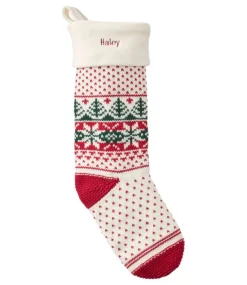 Flash Sale L.L.Bean "Fair Isle Knit Christmas Stocking"
