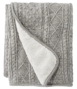 Store L.L.Bean "Fisherman Cabled Fleece Throw"