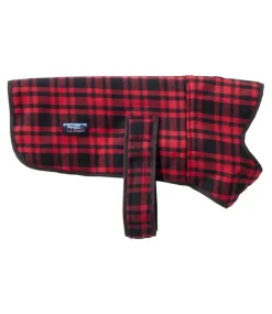 New L.L.Bean "Flannel Sherpa Dog Vest" RoyalRedPlaid
