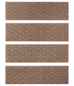 Cheap L.L.Bean "Heavyweight Waterhog Mat, Stair Treads, Set of Four, Blooming Circles"