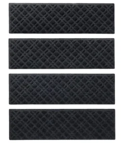 Best L.L.Bean "Heavyweight Waterhog Mat, Stair Treads, Set of Four, Plaid"
