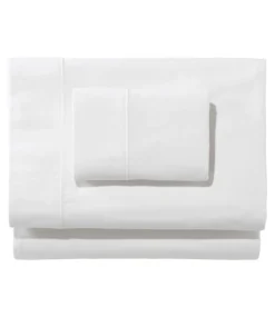 Best L.L.Bean "Heritage Chamois Flannel Sheet Collection" White