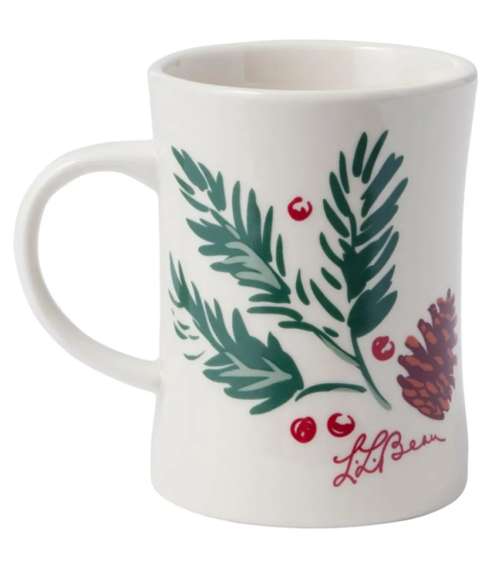Best Sale L.L.Bean "Holiday Pinecone Diner Mug" Multi